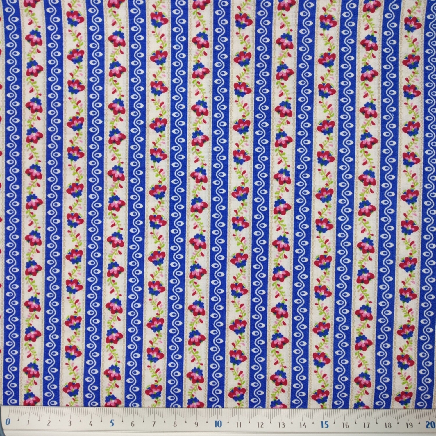 Popelina Estampada Chita Azul