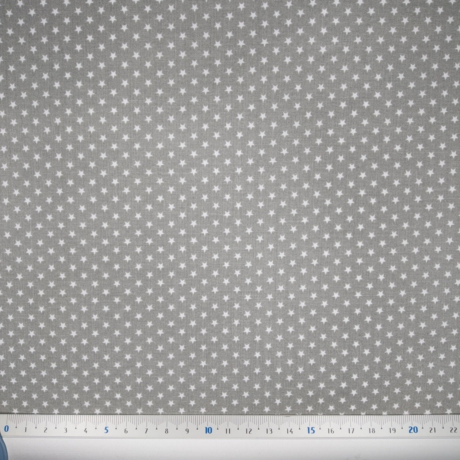 Popelina Estrelas Pequenas Cinza