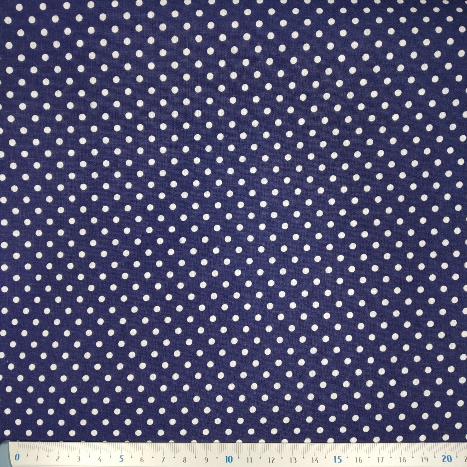 Popelina Bolas Média Azul Escuro