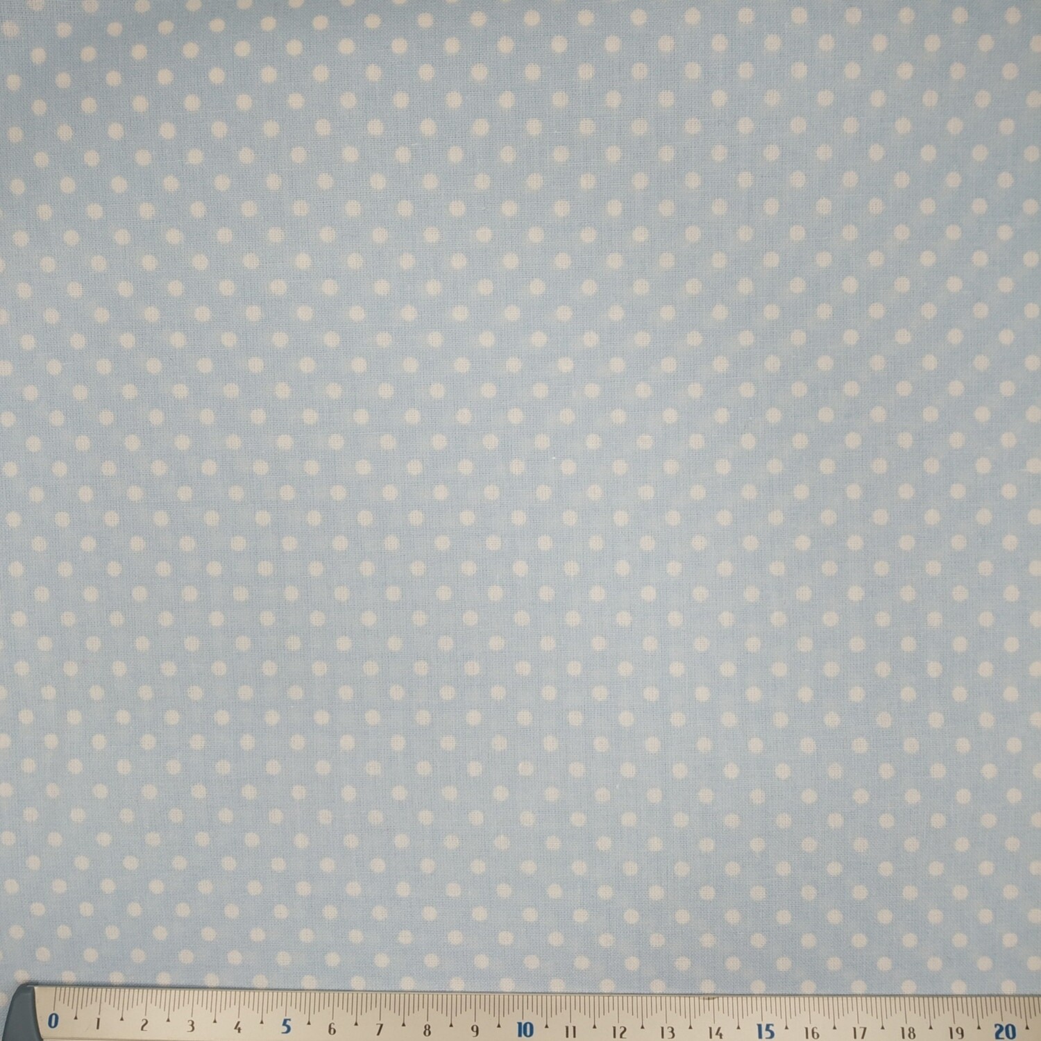 Popelina Bolas Média Azul Bebe