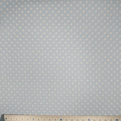 Popelina Bolas Média Azul Bebe