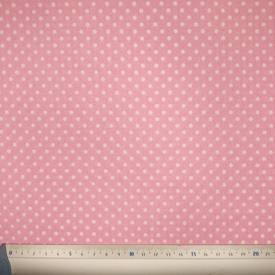 Popelina Bolas Média Rosa Bebe