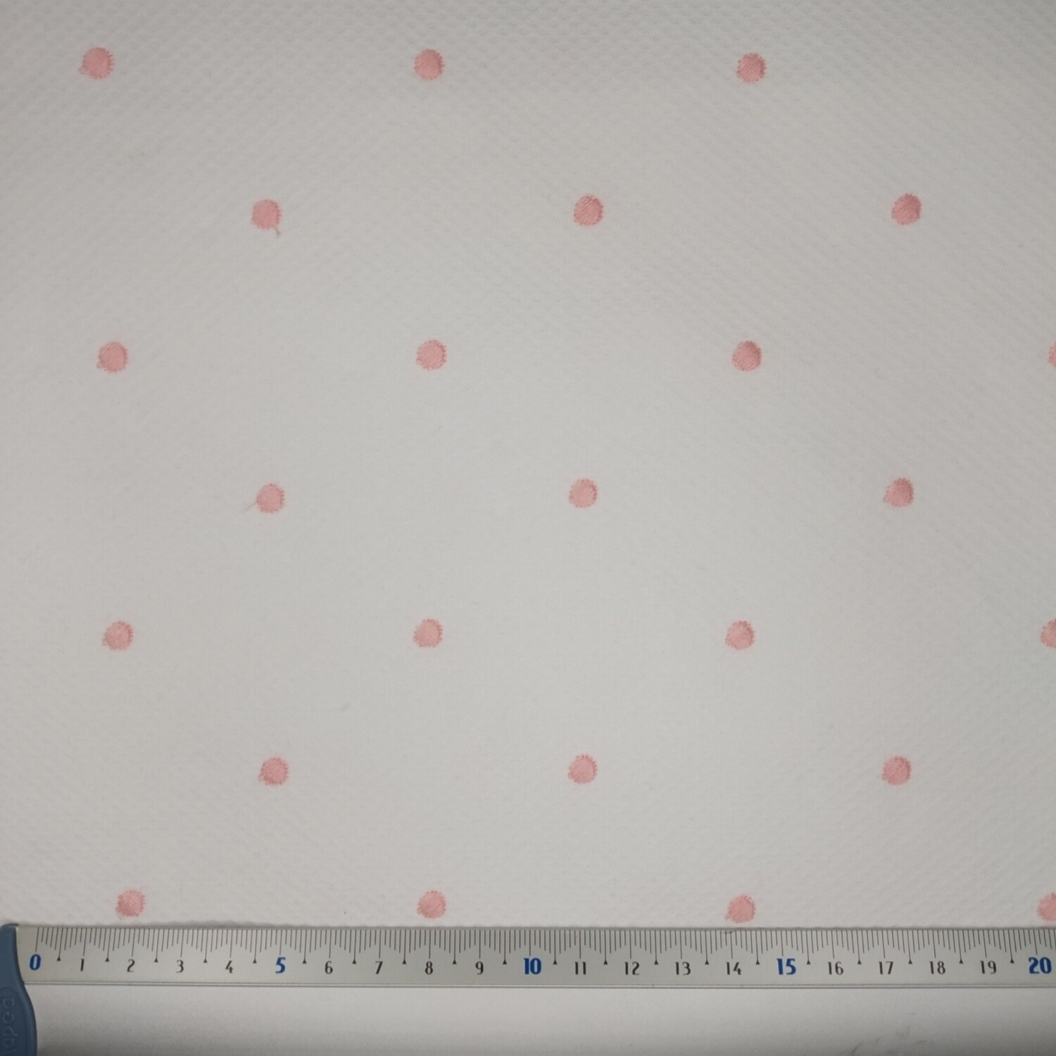 Piquet Favos Bordado Pintas Rosa