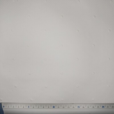 Piquet Favos Bordado Pintas Branco