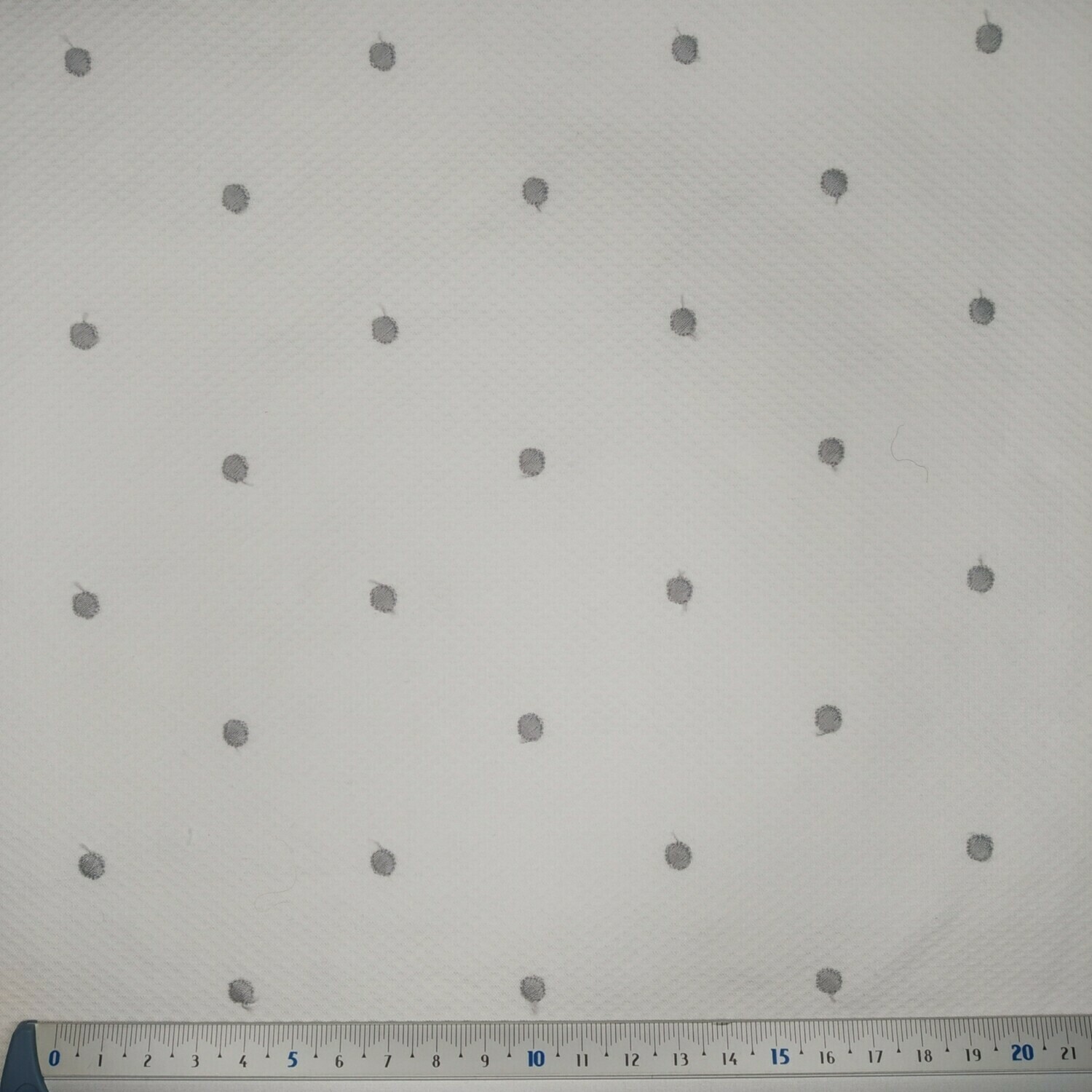 Piquet Favos Bordado Pintas Azul