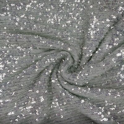 Tulle Lycra Mini Lantejoulas Verde Agua