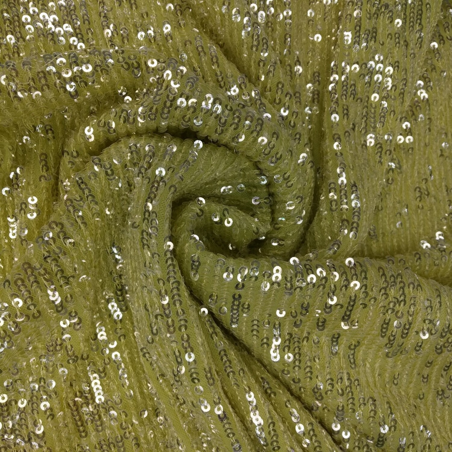 Tulle Lycra Mini Lantejoulas Verde Fluorescente