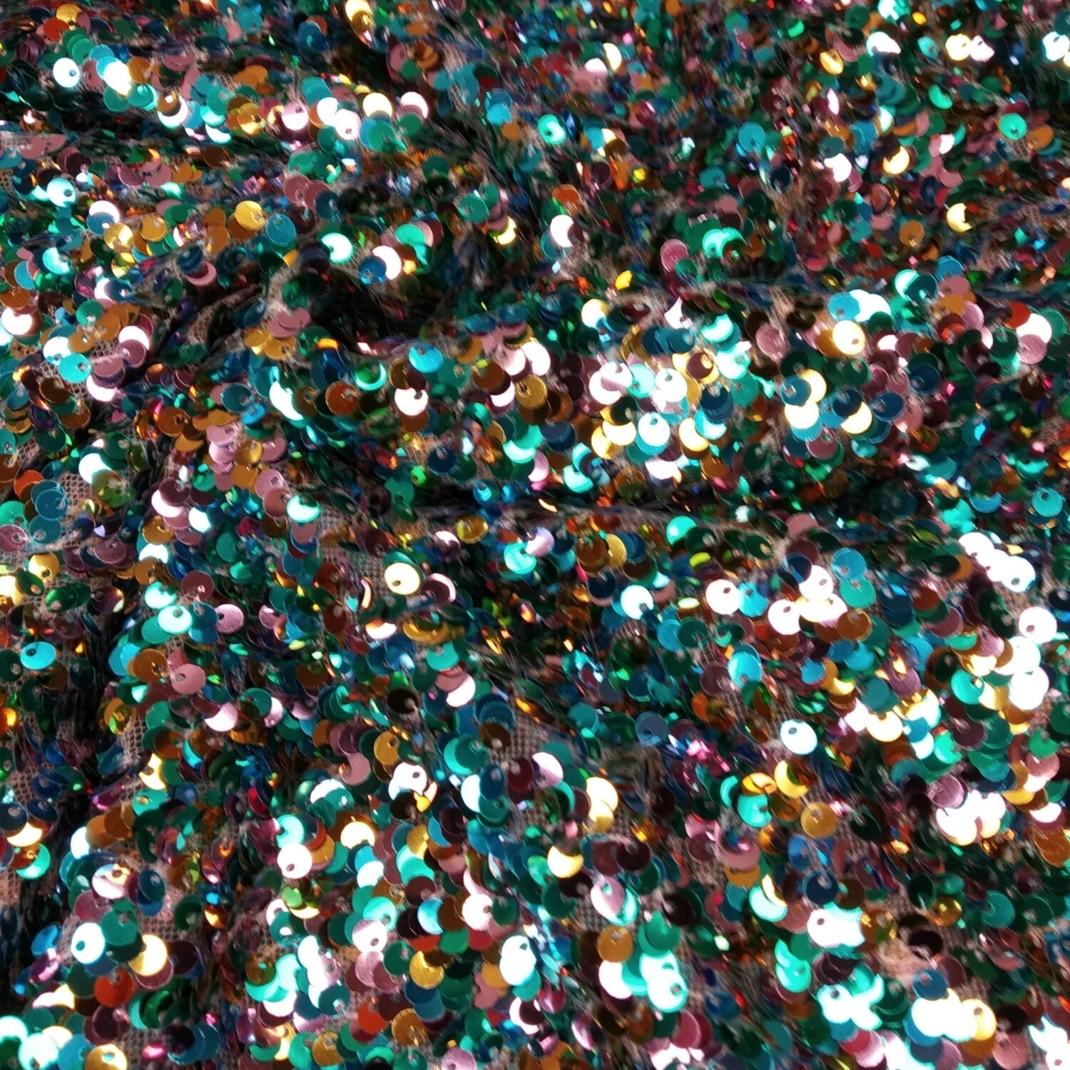 Tulle Lantejoulas Verde