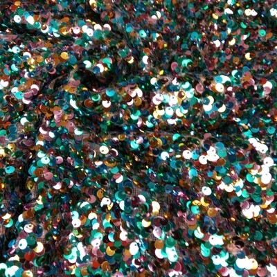 Tulle Lantejoulas Verde