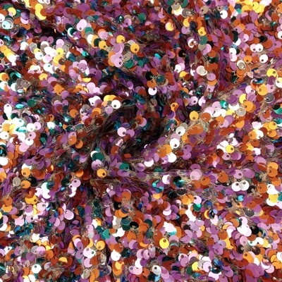 Tulle Lantejoulas Rosa