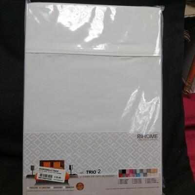 Jogo de Cama Liso Bege 240x290