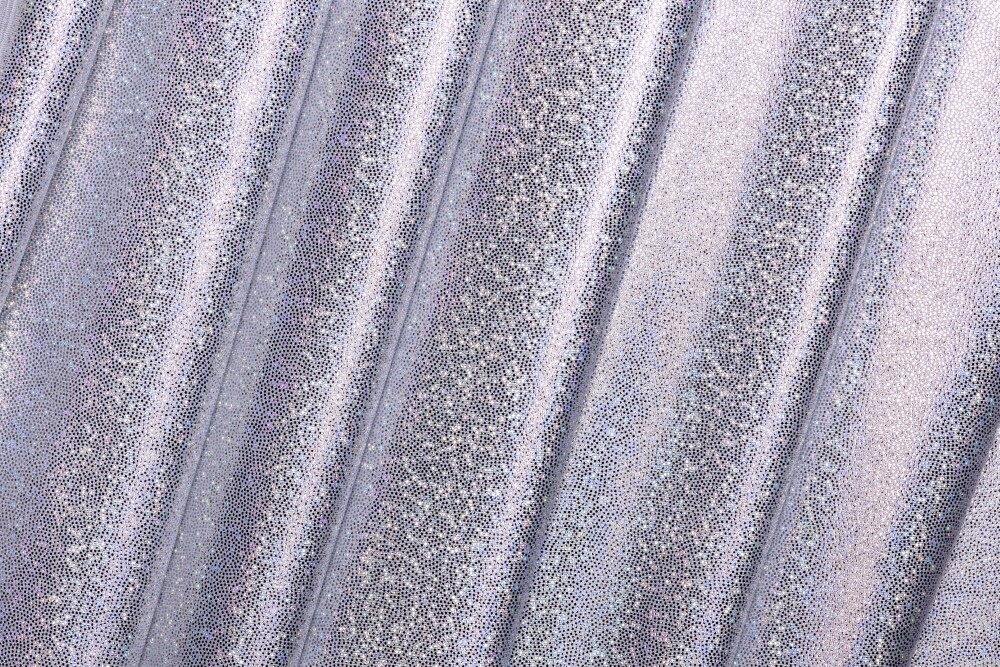 Lycra Micro Holográfica Branca
