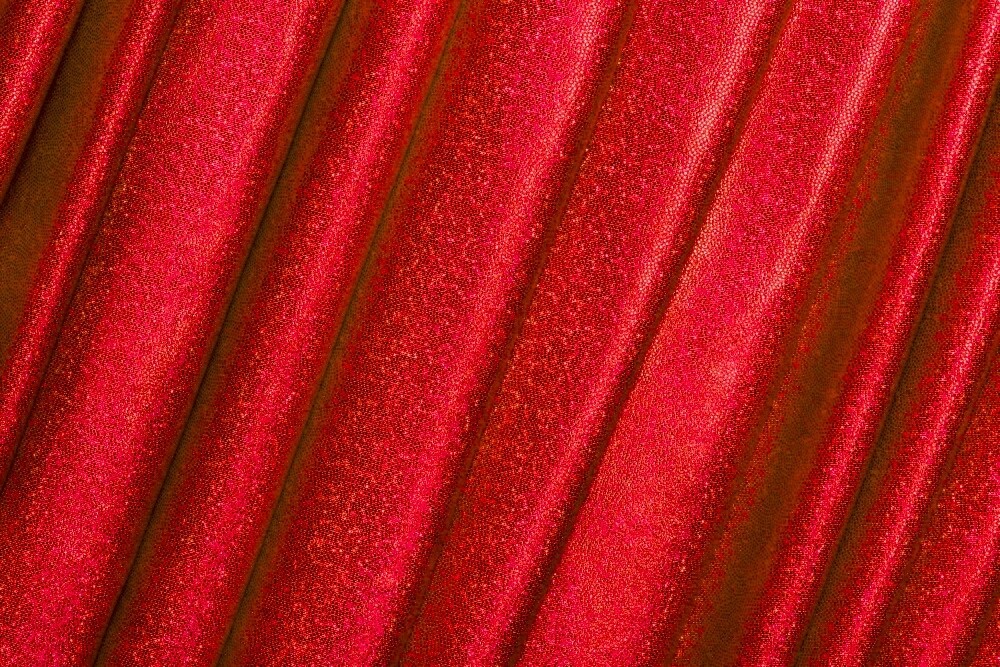 Lycra Micro Holográfica Vermelha