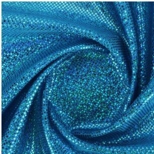 Lycra Micro Holográfica Turquesa
