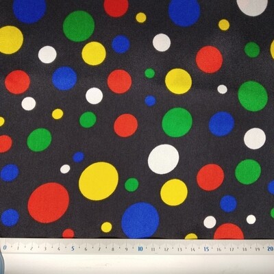 Cetim Carnaval Bolas Coloridas