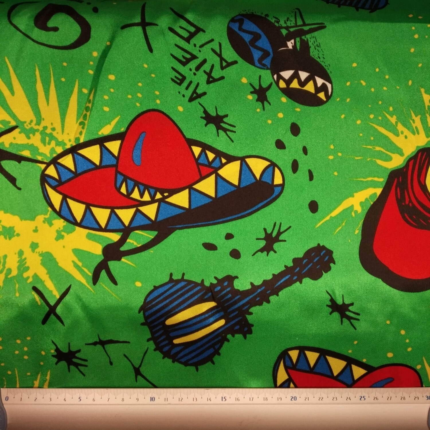 Cetim Carnaval Mexicano Verde