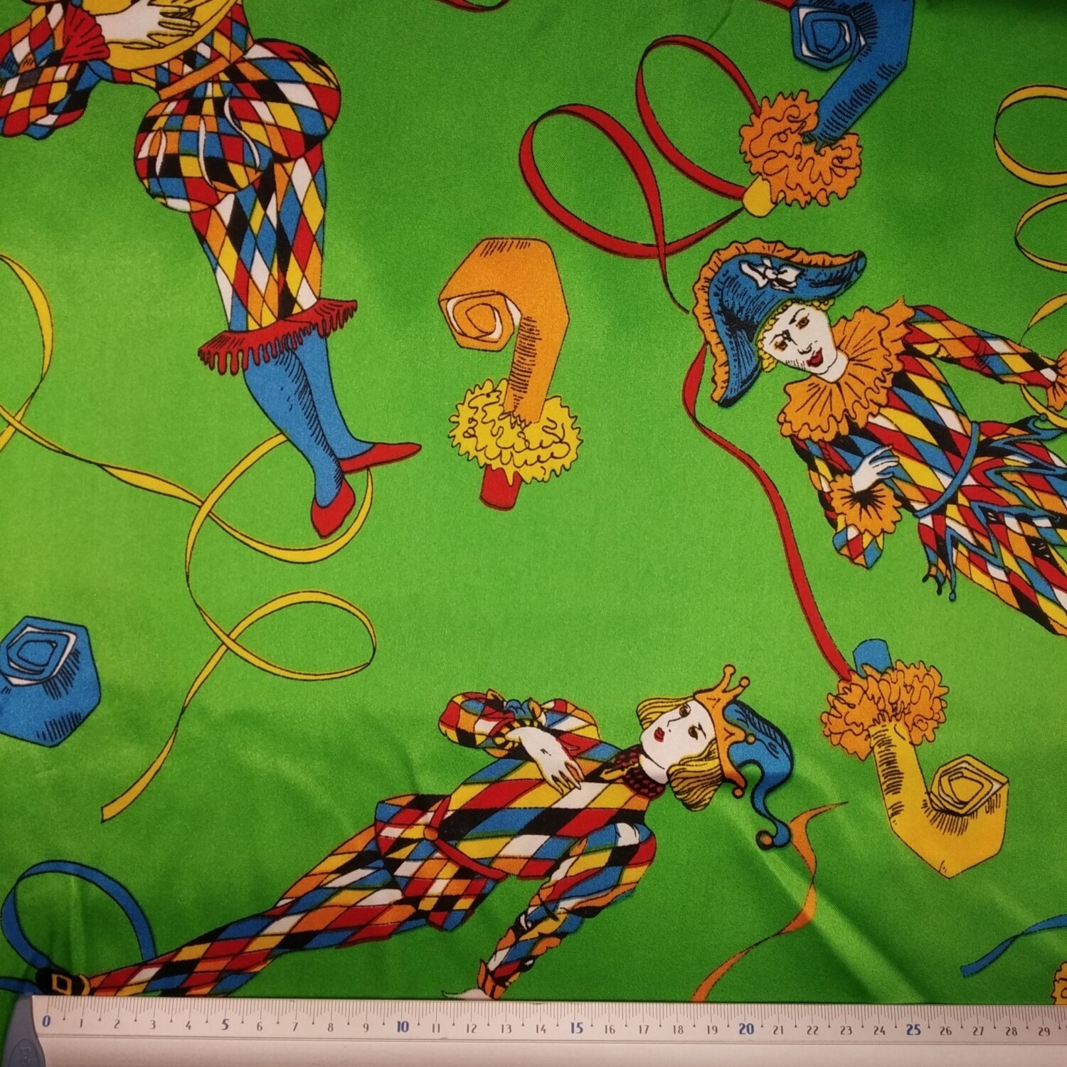 Cetim Carnaval Pierrot Verde