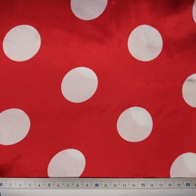 Cetim Carnaval Bolas - Vermelho