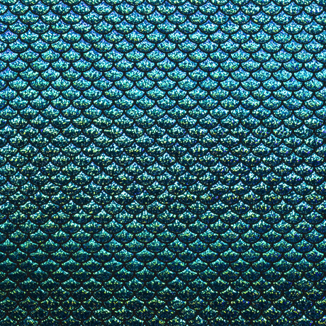 Malha Lame Escamas Grandes Turquesa