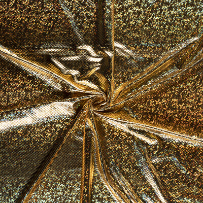 Malha Lame Escamas Pequenas Dourado