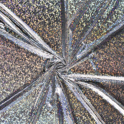 Malha Lame Escamas Pequenas Prata