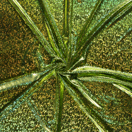 Malha Lame Escamas Pequenas Verde