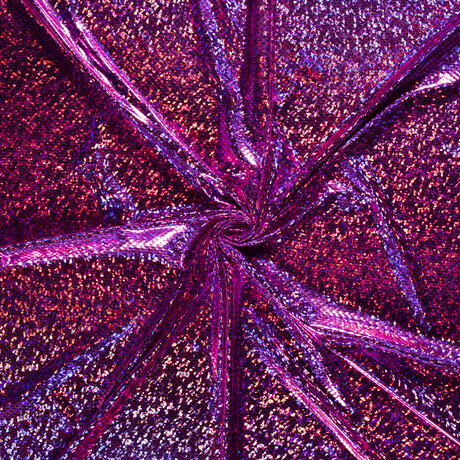 Malha Lame Escamas Pequenas Fucsia