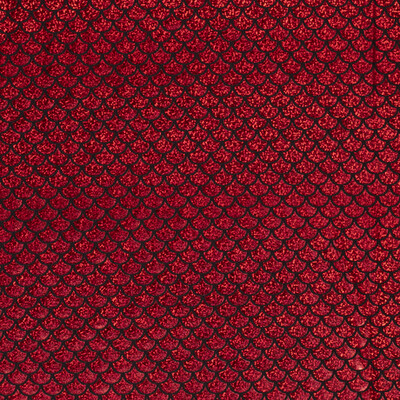 Malha Lame Escamas Grandes Vermelho