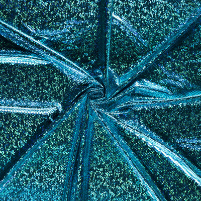 Malha Lame Escamas Pequenas Turquesa