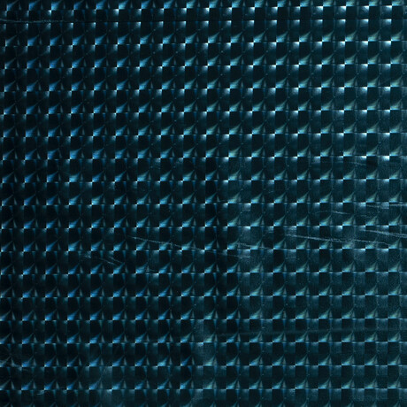 Malha Lame Quadrados Turquesa