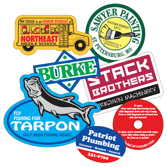 Vinyl Sticker Decals (3x3 inches or less, 1 Set of 50)