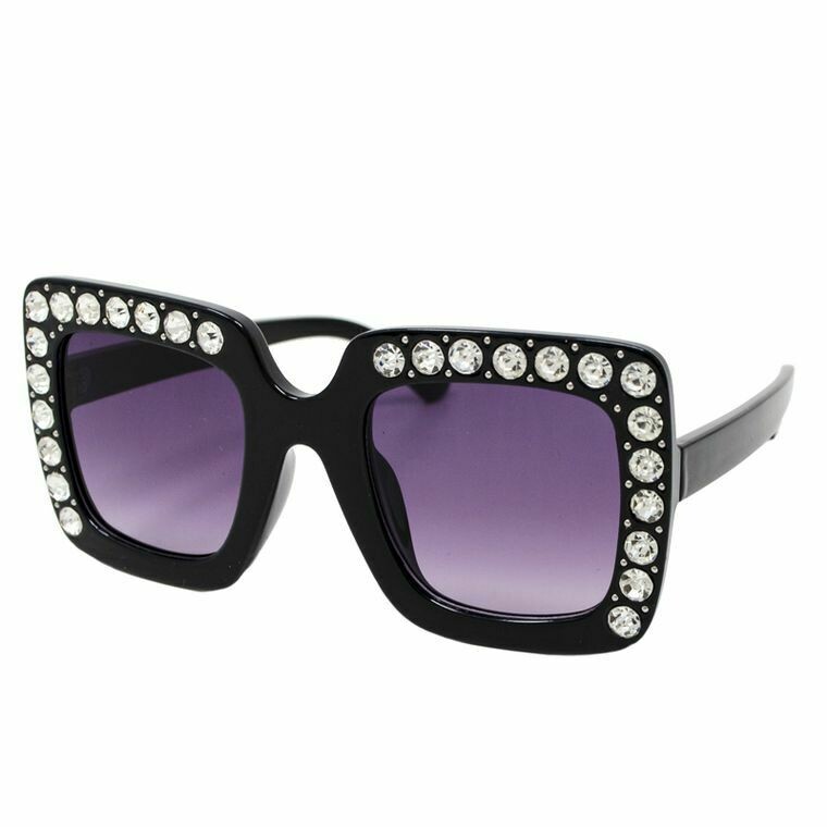 It's Time Square Crystal Sunglasses