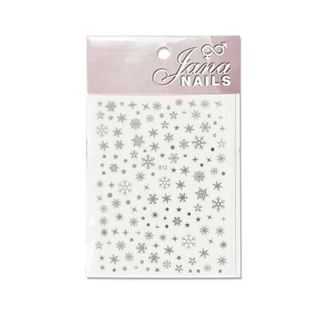Nail Stickers Winter Mix Silver