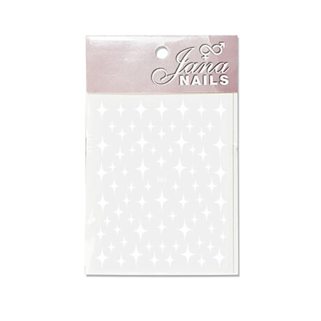 Nail Stickers Winter Stars White