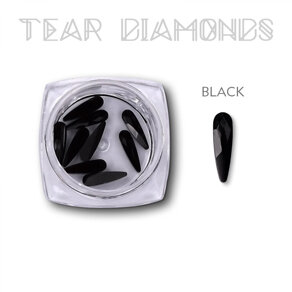 Tear Diamonds Black 10 Stk