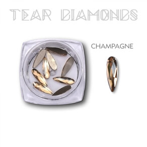 Tear Diamonds Champagne 10 Stk