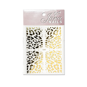 NAIL STICKERS - ANIMAL PRINT NO6 GOLD