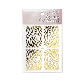 NAIL STICKERS -ANIMAL PRINT NO3 GOLD
