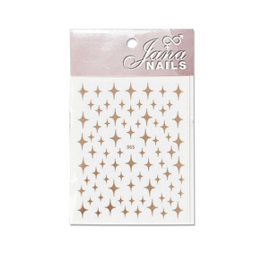 Nail Stickers Winter Stars Rose Gold