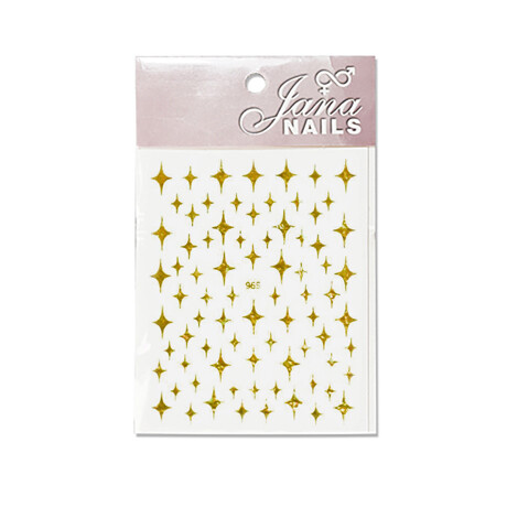 Nail Stickers Winter Stars Holo Gold