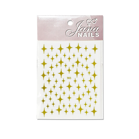 Nail Stickers Winter Stars Gold