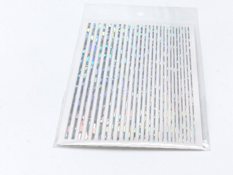 Flexi Nailartsticker HoloSilber