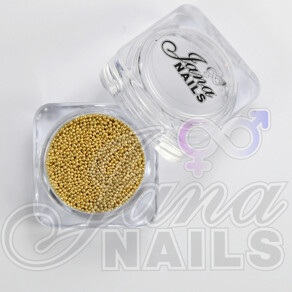NAIL CAVIAR BEADS Light Gold