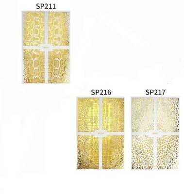 SP217 Nailartsticker Gold Muster
