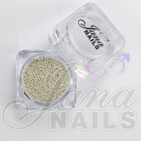 NAIL CAVIAR BEADS SILVER