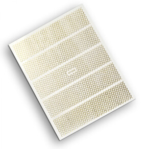 Flexi Sticker Wellen Gitter Gold