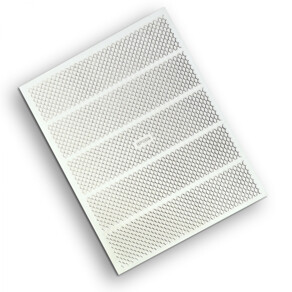 Flexi Sticker Wellen Gitter Silver