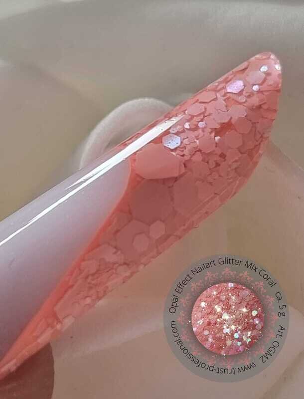Opal Effect Glitter Mix Coral