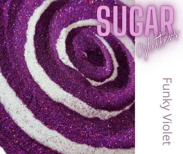Sugar Glitter &quot;Funky Violet&quot; Ultrafein 10 Gramm