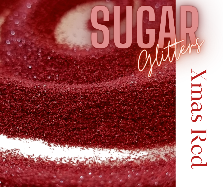 Sugar Glitter Christmas Red 10g